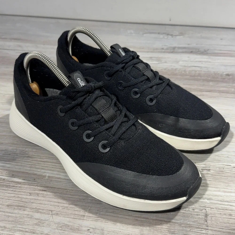 Allbirds Women Wool Runner Protect Natural Black Comfort Shoe Size 9.5